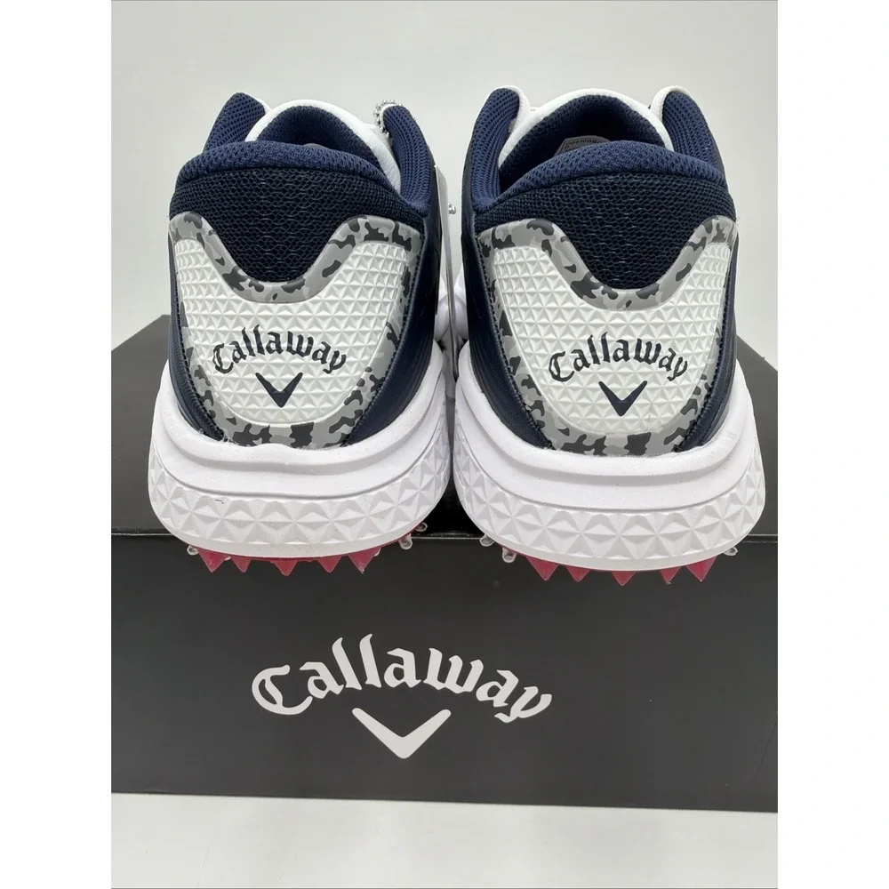 Callaway Coronado V3 White Navy Golf Shoes Men's Size 9.5